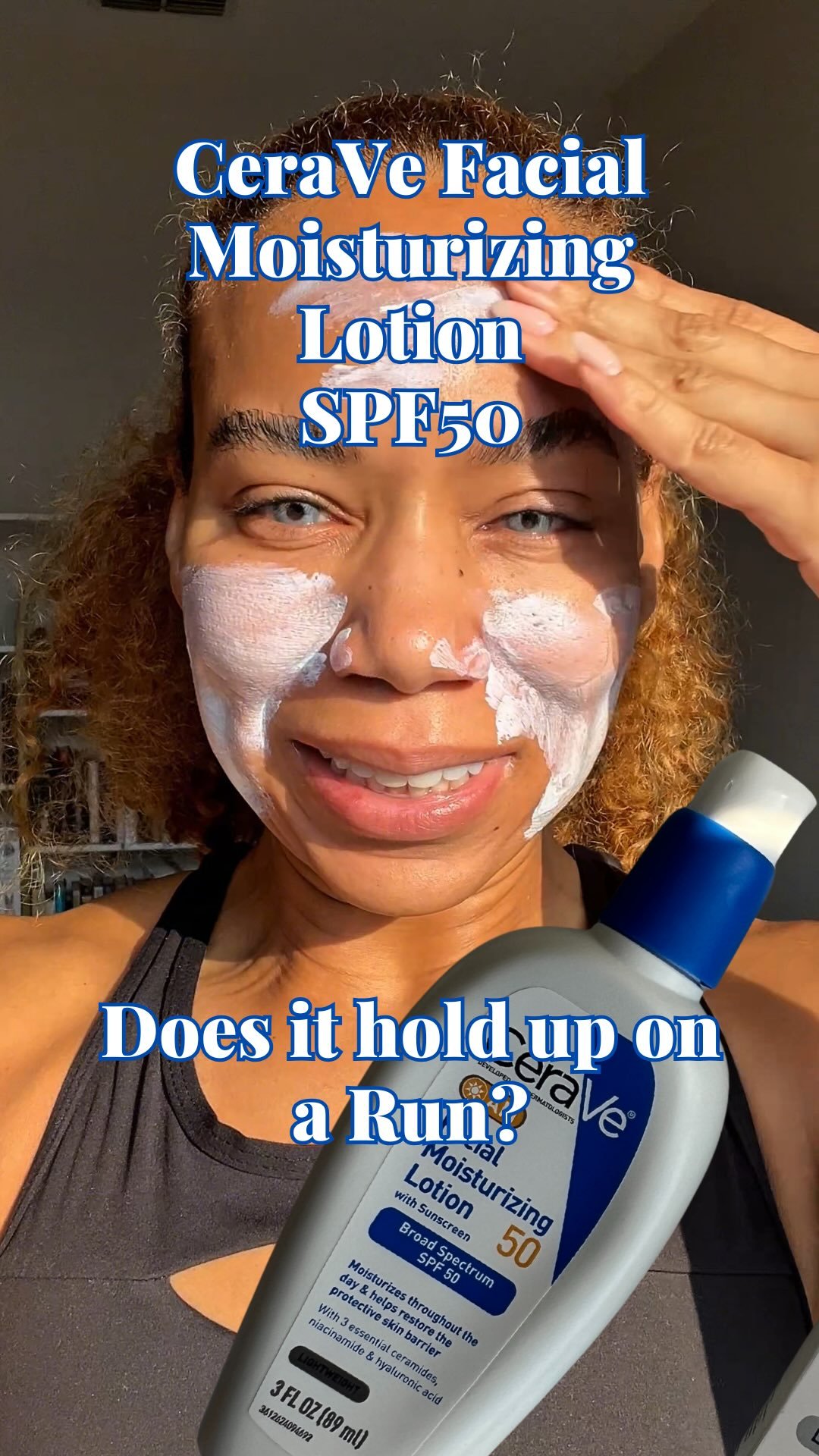 Today @daisijo is trying the @cerave AM Facial Moisturizing Lotion SPF 50
.
Some people say it’s a daily driver. Morning essential. But does it hold up on a run?
.
.
.
.
.
#sunscreenreview #sunscreenrecommendation #ceravegoated #skincarejunkies #CeraVe #skincaretherapy #skincareaddict #skincarethreads #skincarereels #sportssunscreen
