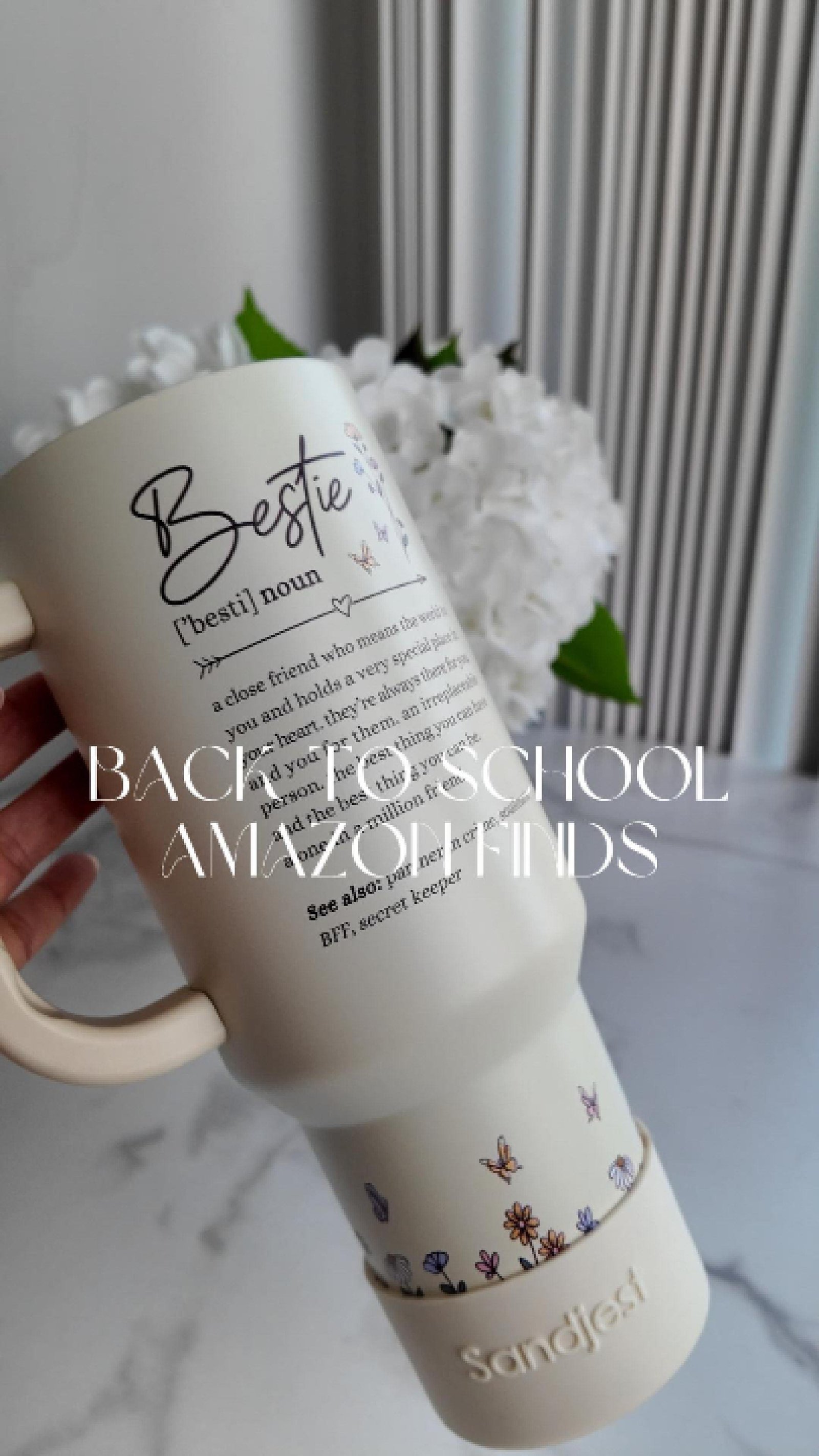 Back to School Amazon Find! 🎒✨ 
Starting the school year with your bestie? These matching 40oz Best Friend Tumblers are the PERFECT back-to-school essential! 💕
Link in Bio 
✨ What makes them amazing:
40oz capacity = all-day hydration sorted
Stainless steel keeps drinks cold/hot for hours
Comes with a convenient handle + straw
Adorable “bestie” design to match with your BFF
Perfect for coffee runs between classes or staying hydrated during long study sessions
Whether you’re heading to college, starting a new semester, or just want to upgrade your school routine - these tumblers are giving major friendship goals! 👯‍♀️
Grab one for you and one for your bestie - because everything’s better when you’re twinning! #linkinbio 
#BackToSchool #AmazonFinds #BestieTumbler #SchoolEssentials #BFFGoals #StudyBuddy #CollegeLife #SchoolFinds #AmazonMustHave