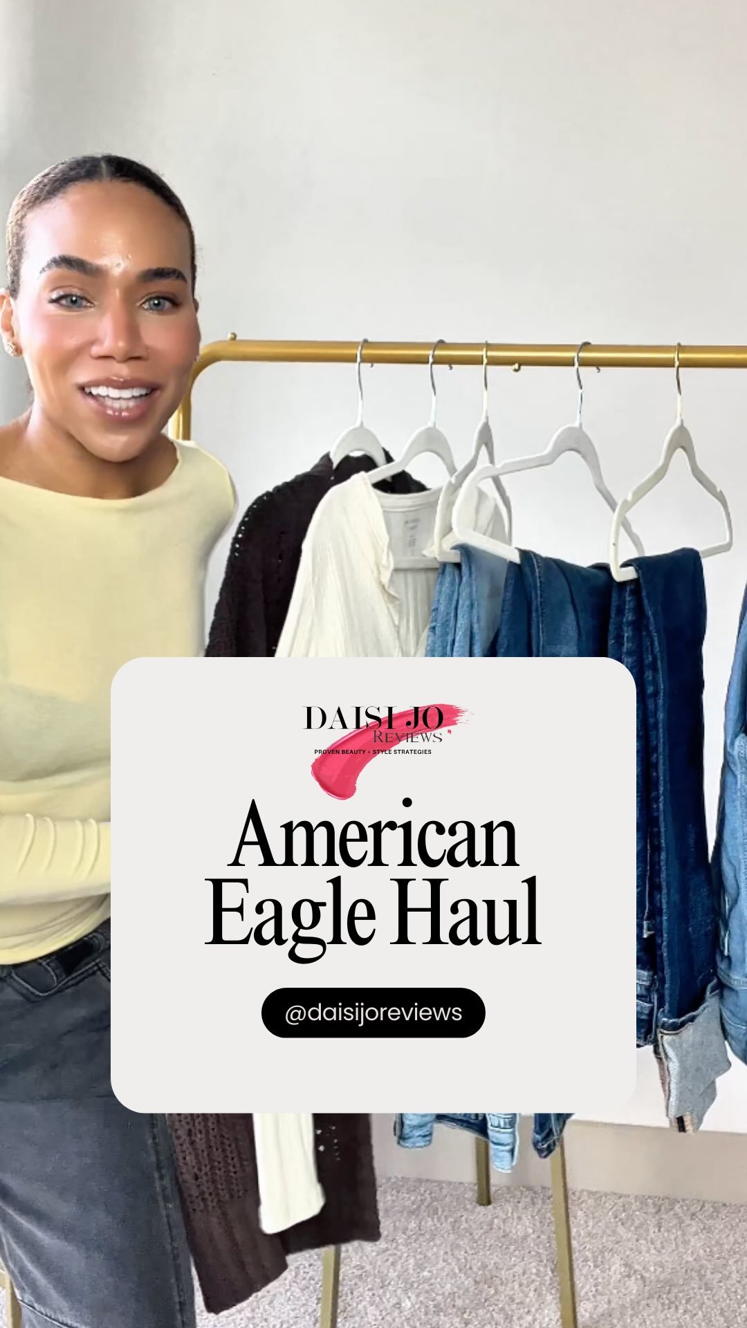 Denim Refresh: Elevating Your Jeans Style with @americaneagle

It’s time for a denim refresh! @daisijo just scored some incredible new pieces from American Eagle, and can’t wait to share them with you.

From ex-boyfriend to high-rise denim , these styles instantly add an edgy, on-trend vibe to any outfit, while the stretch fabric keeps you feeling comfy all day long. Paired with a simple tee and sneakers, they’re the perfect casual-cool look.

American Eagle never disappoints when it comes to elevated, yet affordable denim. Who’s ready to do some shopping?

#AEGifted #AEJeans #AmericanEagle #DenimHaul #DaisiJoReviews